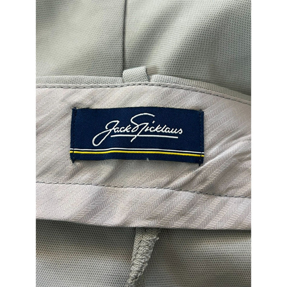 Jack Nicklaus Mens Sz 42 Chino Golf Short Flat Front Regular Fit Mid Rise Gray - Picture 9 of 13